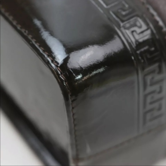 Versace Hand Bag  Brown Leather - Picture 5 of 9